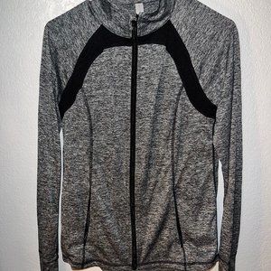 Ideology Womens Performance Zip Jacket Grey Medium